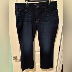 Lee Women’s Petite Straight Leg Jeans Mid Rise Dark Wash Size 20P NWOT